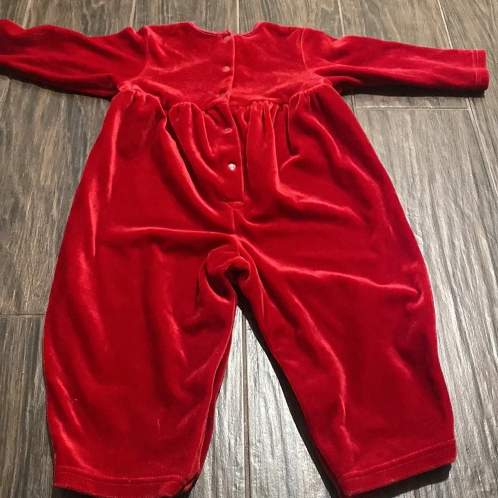 Vintage Osh Kosh velvet onesie 24 months
